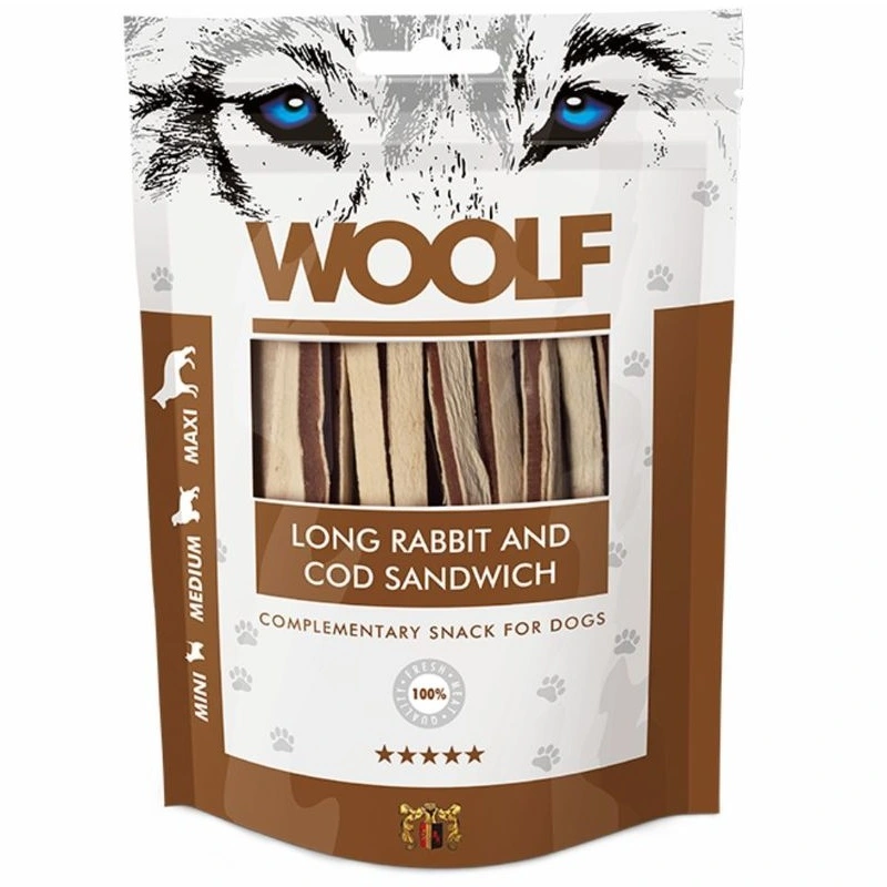 Woolf Hundesnack Kanin og Torsk Lang Sandwich